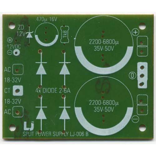 PCB, LJ-006B Split PSU for gainclone amplifier project